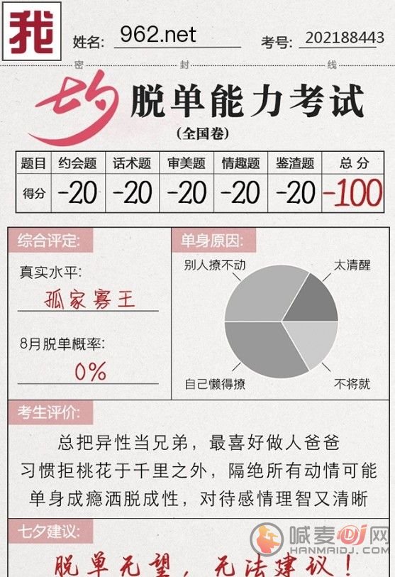 七夕脱单能力考试答案大全：2021微信七夕脱单能力考试入口链接[多图]图片2