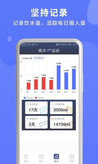 喝水运动计时器截图