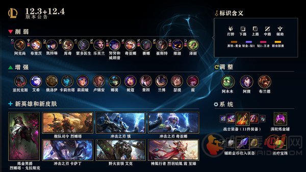 英雄联盟12.4版本更新维护公告说明 LOL2月17日更新详情