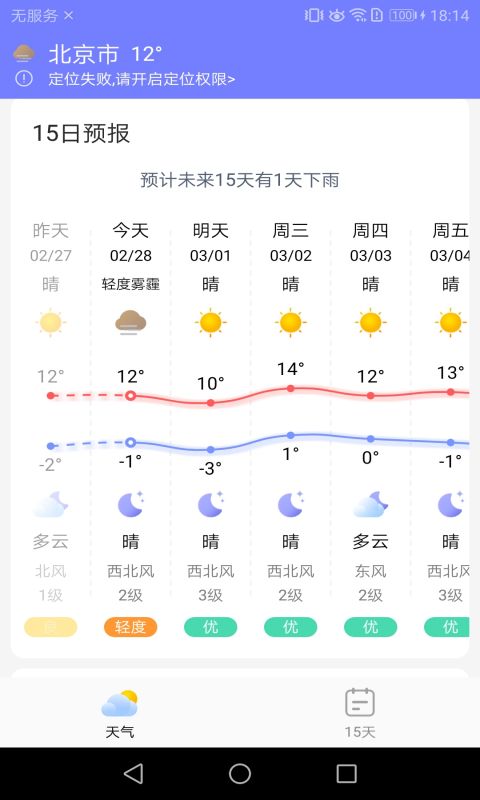 中华天气截图