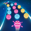 彩色路球跳舞