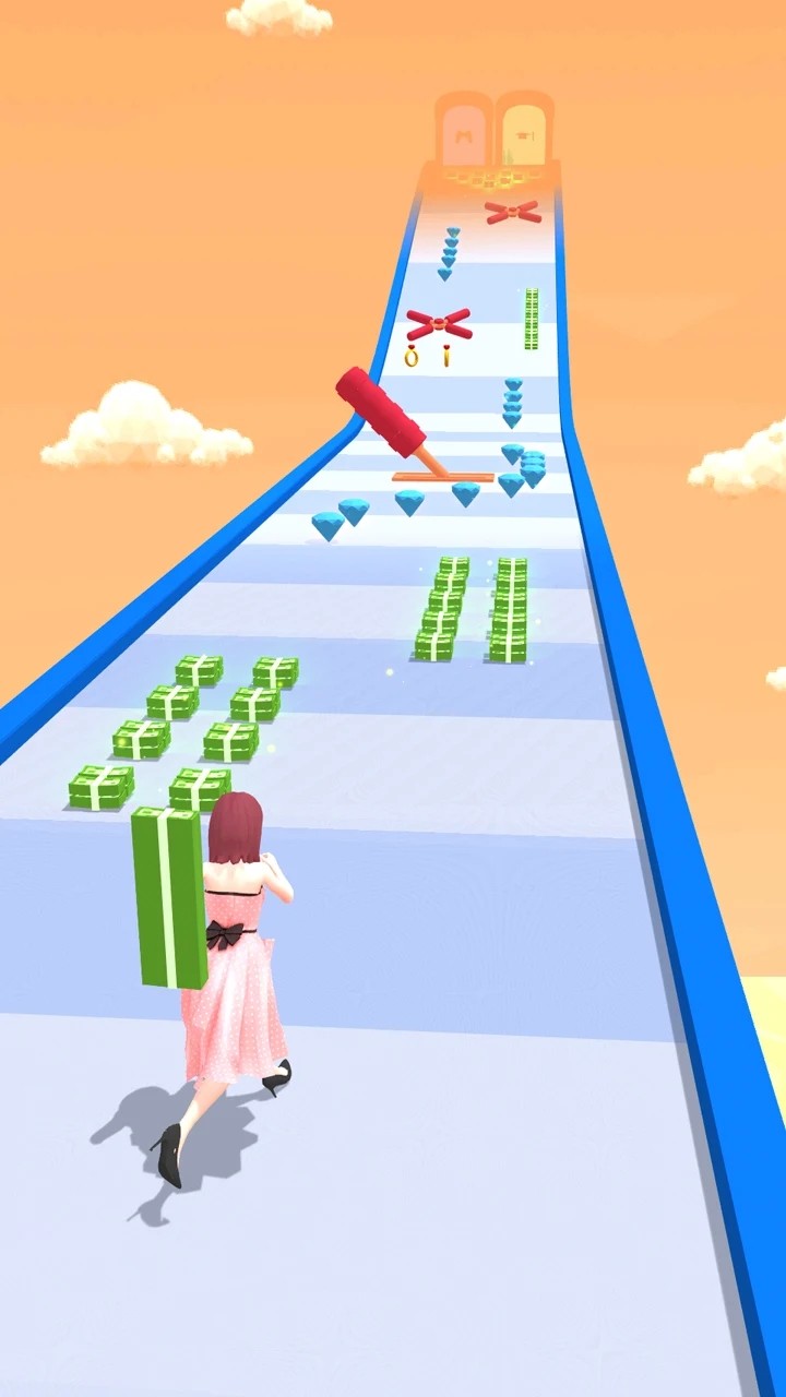 奔跑和收钱截图