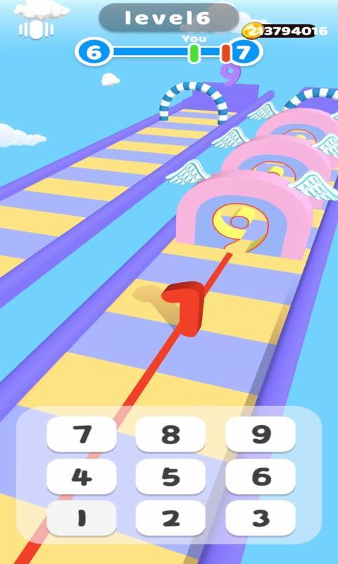 数字比赛3D截图