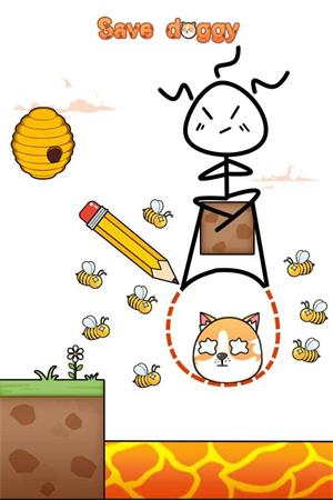 拯救小狗画线救狗狗截图