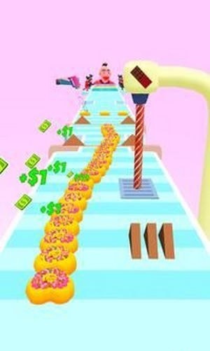 甜甜圈堆栈跑酷比赛3D