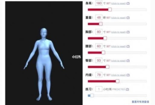 女性身体可视化修身工具手机版