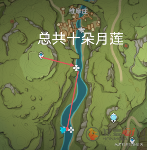 原神月莲位置分布大全 月莲采集路线图分享