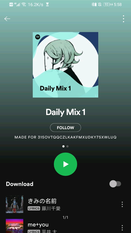 spotify截图