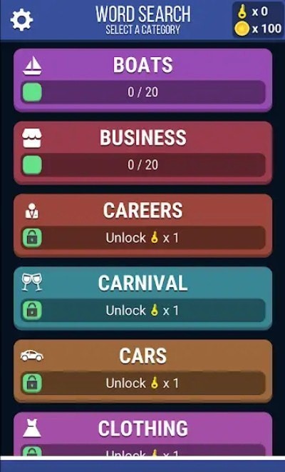 方块单词搜索截图