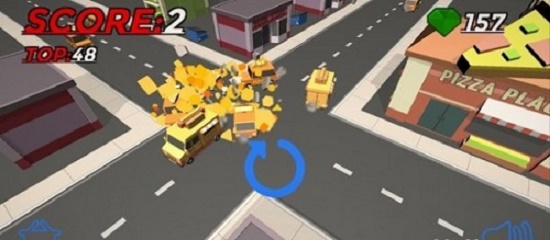 模拟过十字路口3D截图