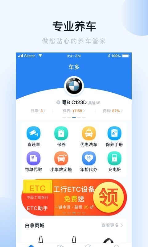 车多查违章截图