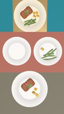 摆盘子截图