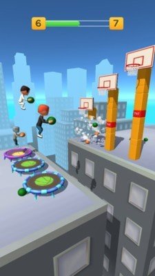 蹦床篮球3D