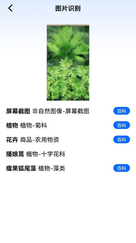 神农百草园识别截图