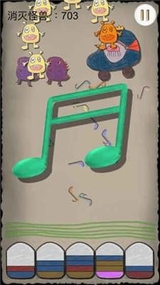 音符大战小怪兽截图