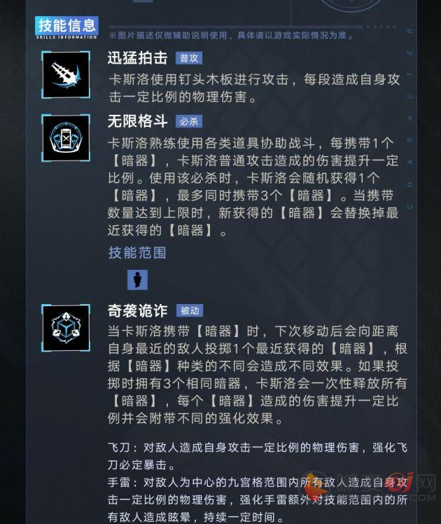 无期迷途卡斯洛如何 卡斯洛介绍