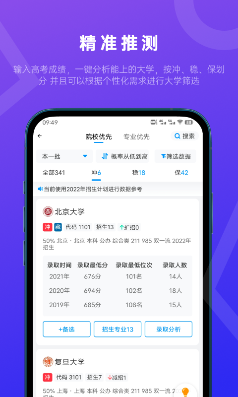 蝶变志愿app