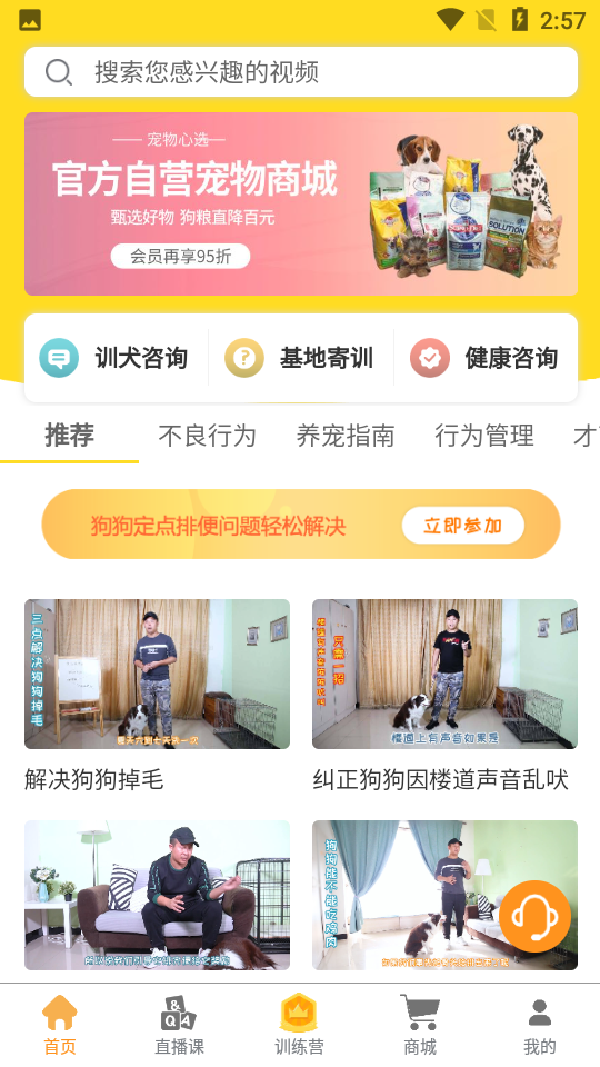 狗狗宠物训养社区截图