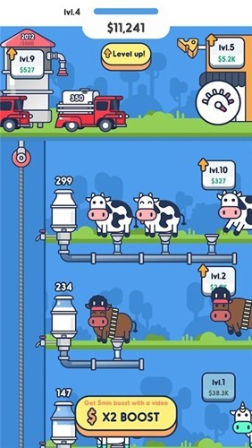 牛奶工厂流水线截图