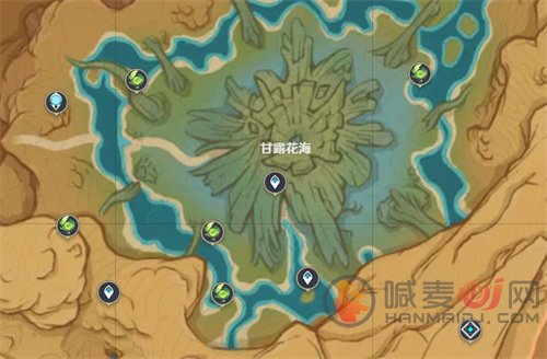 原神3.6版本草神瞳位置大全 荒石苍漠草神瞳位置分布图一览
