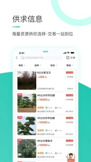 苗搭档苗木平台截图