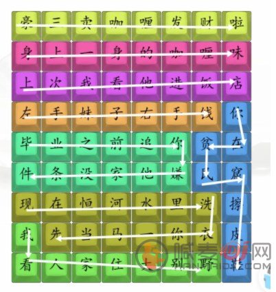 汉字找茬王印度中介人怎么过 印度中介人歌词连线攻略