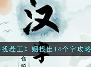 汉字找茬王姻找出14个字怎么通关 姻找出14个字通关攻略