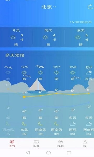 新趣天气预报截图