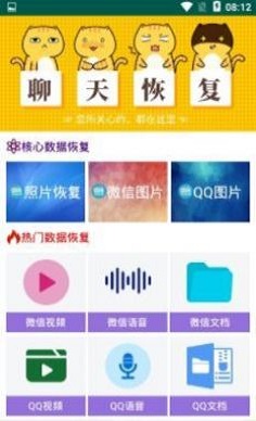 聊天恢复截图