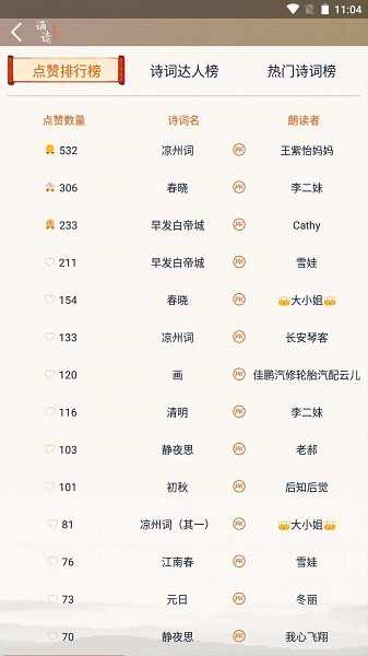 古诗词诵读截图
