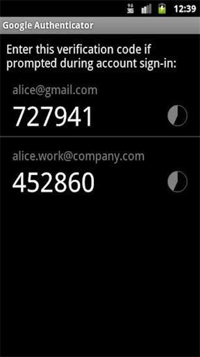 谷歌身份验证器安卓截图