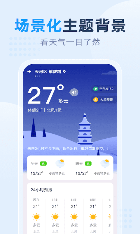 小时天气截图