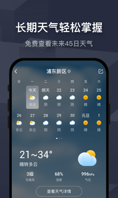 飞鱼天气桌面截图