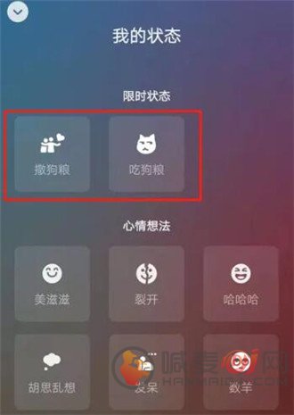 微信撒狗粮状态怎么设置 撒狗粮限定状态设置方法