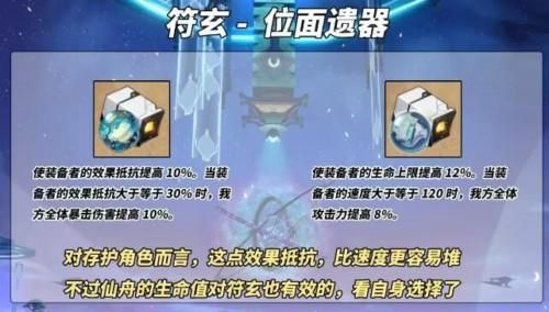 崩坏星穹铁道符玄遗器如何选择 道符最强遗器选择攻略