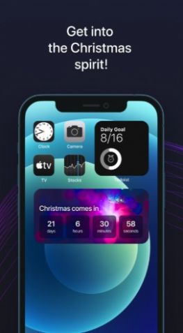 圣诞节倒计时小组件截图