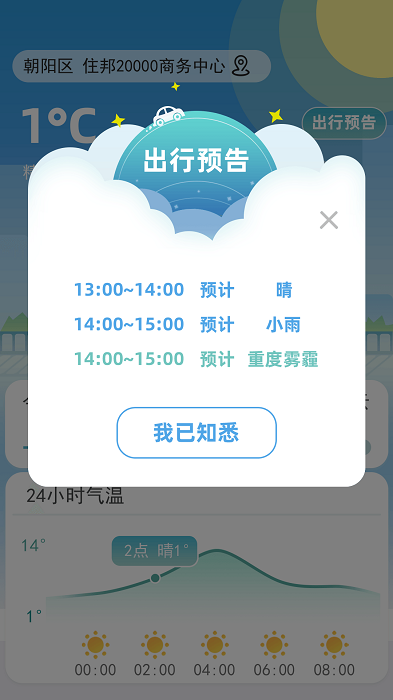 聚宝天气预报截图