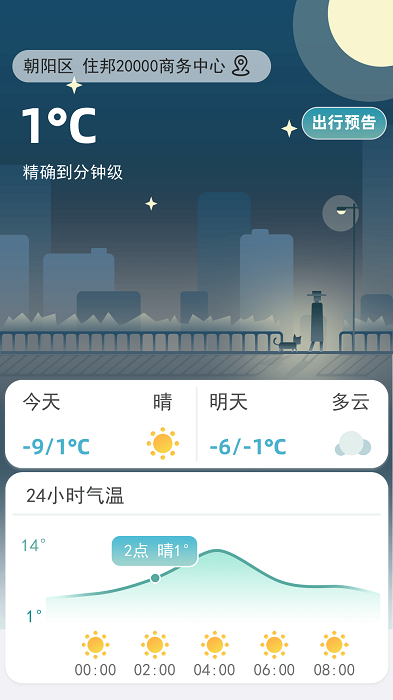 聚宝天气预报截图