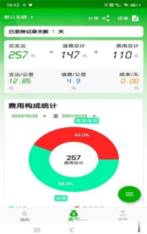 汽车记油耗截图