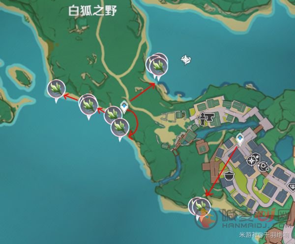 原神海草在哪里采 原神海草最全采集路线和位置一览