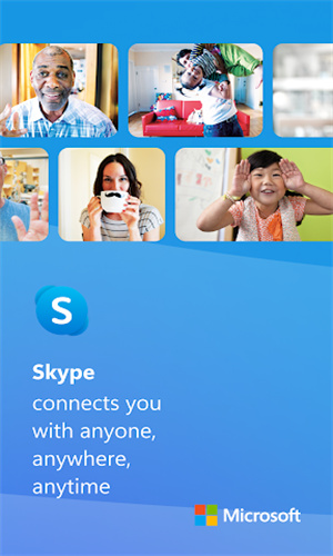 手机版skype截图