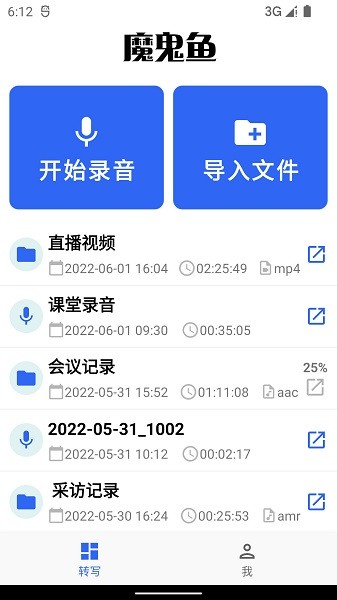 魔鬼鱼语音转文字截图