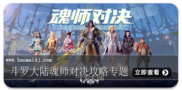 斗罗大陆魂师对决攻略