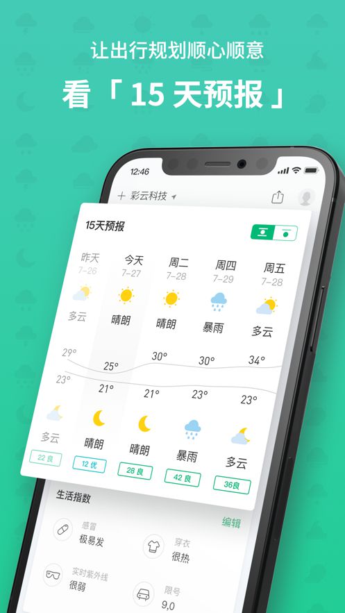 彩云天气去广告截图