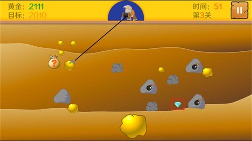 黄金矿工小游戏截图