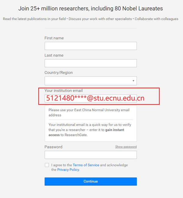 researchgate注册方法