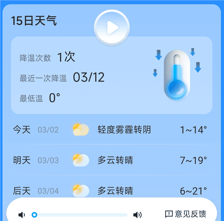 新途天气预报使用方法