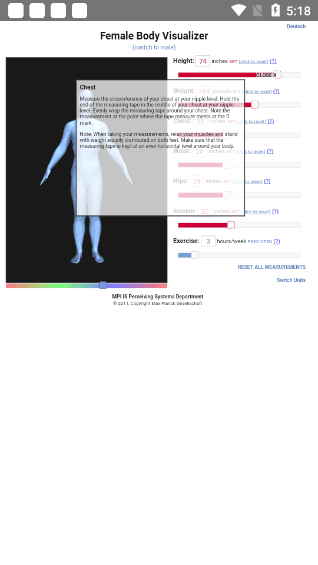 bodyvisualizer身材模拟器中文版截图