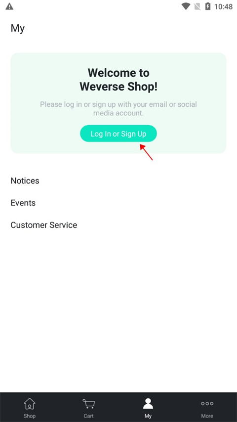 Weverse Shop安卓怎么注册