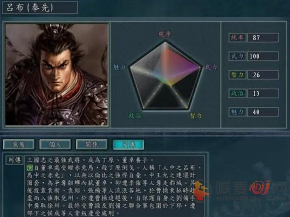 三国志11武力排名 三国志11最好用的武将排名